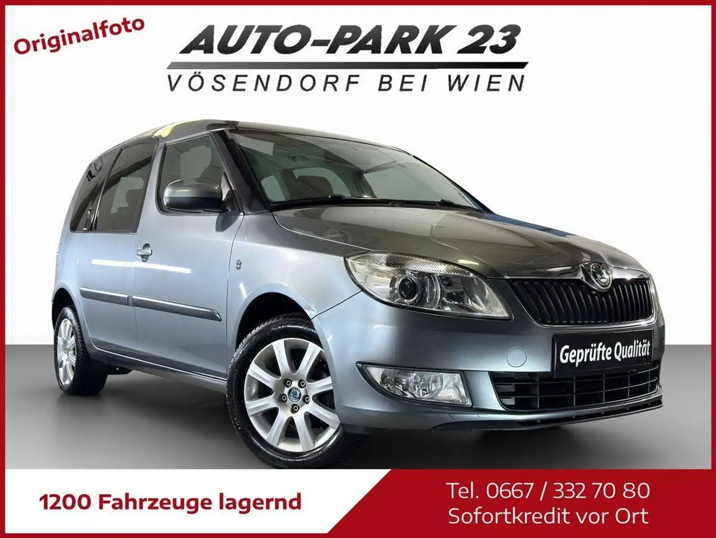 Skoda Roomster Roomster 1,2 TSI**NEUES-PICKERL 6/2027*MOD2012 Grau - 1