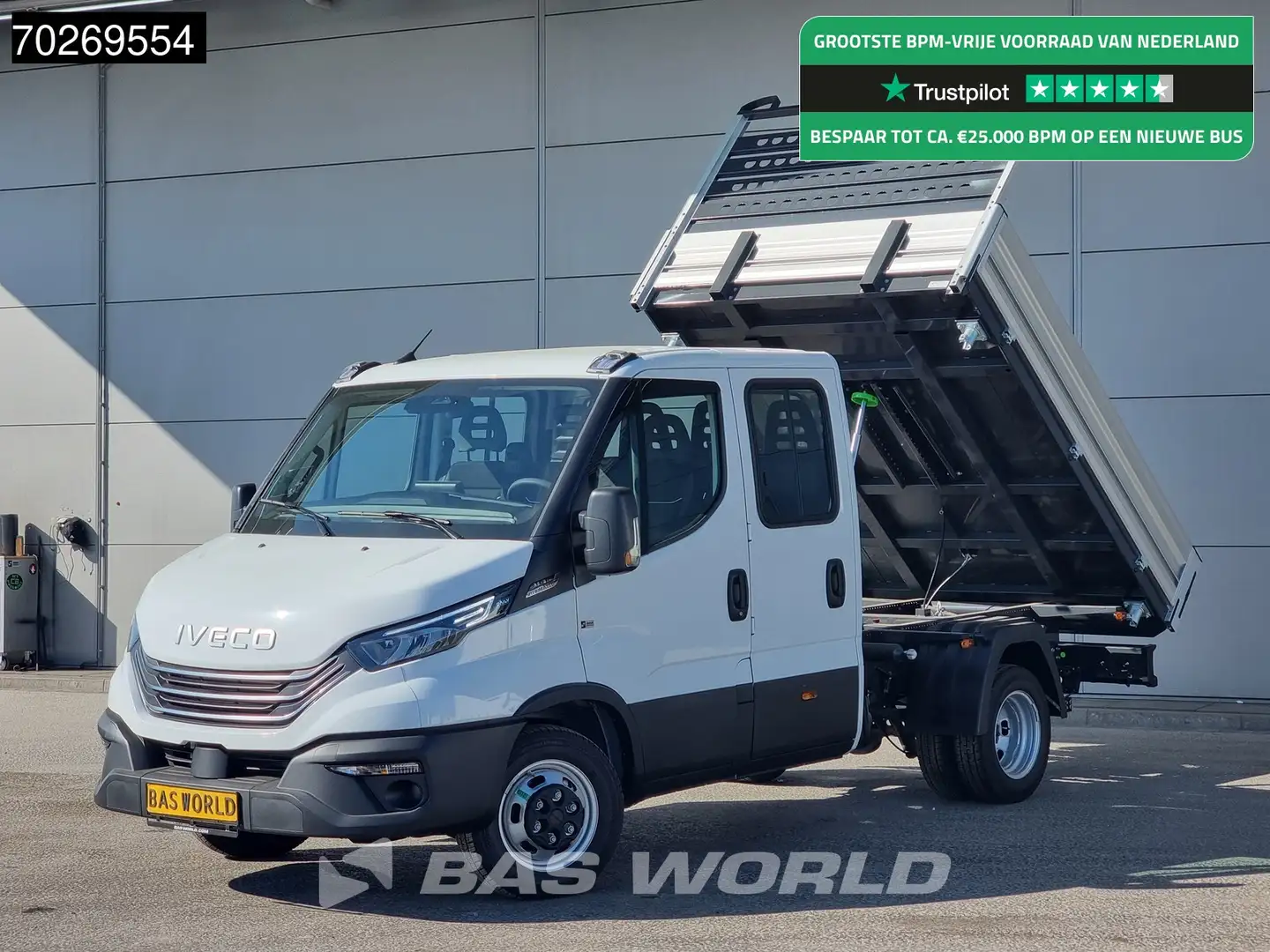 Iveco Daily 35C21 3 zijdige Kipper Dubbel Cabine 210PK 3.0L Du Wit - 1