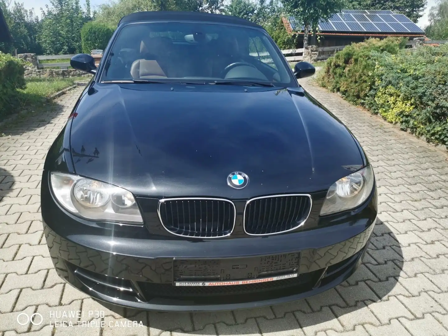 BMW 118 Baureihe 1 Cabrio 118i Schwarz - 2
