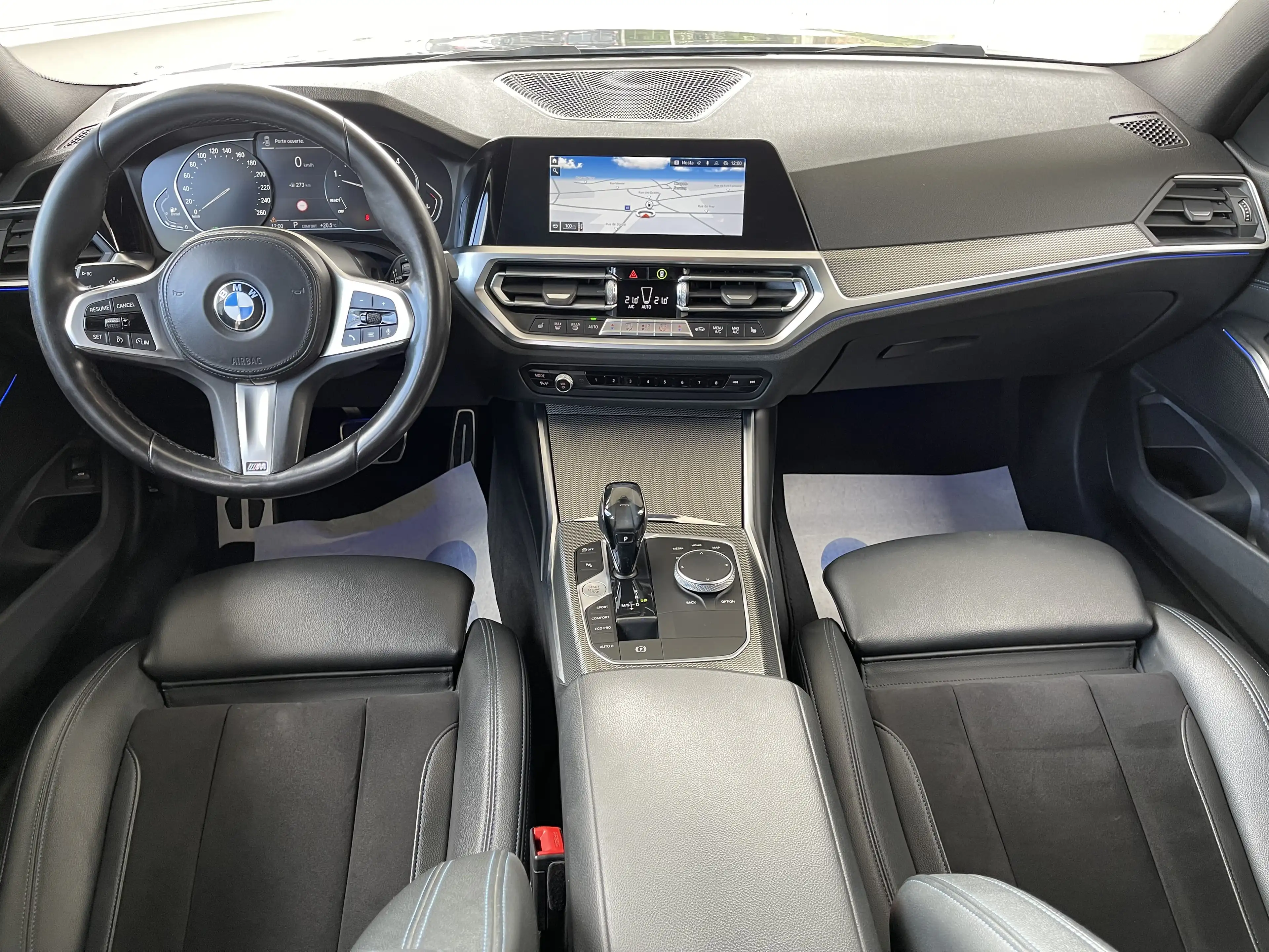 BMW 318 dA *** GARANTIE + PACK M + LED + GPS PRO + CUIR *** — photo 10