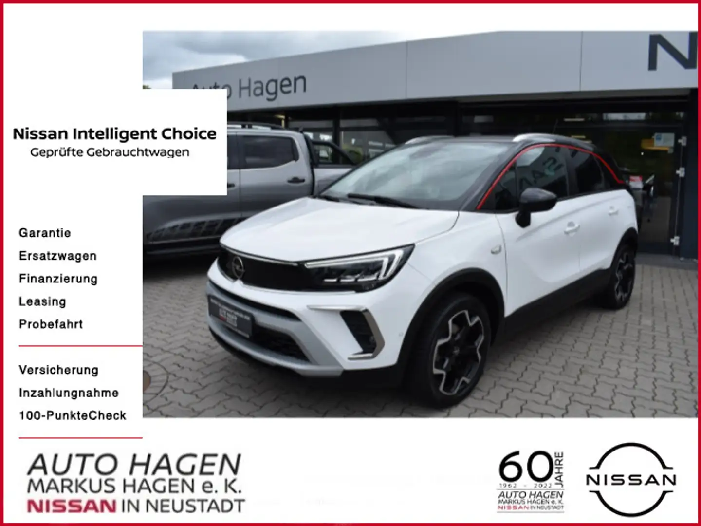 Opel Crossland 1.2 Turbo GS Line 17" GJR auf Alu Navi Blanco - 1