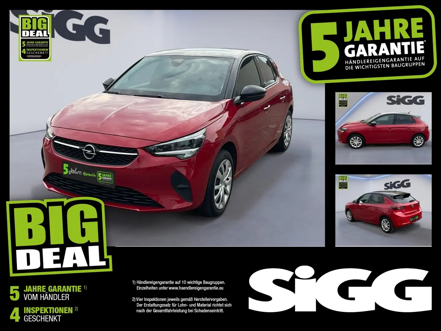 Opel Corsa F e Edition FLA SpurH KAM LED KlimaA PDC Rouge - 1