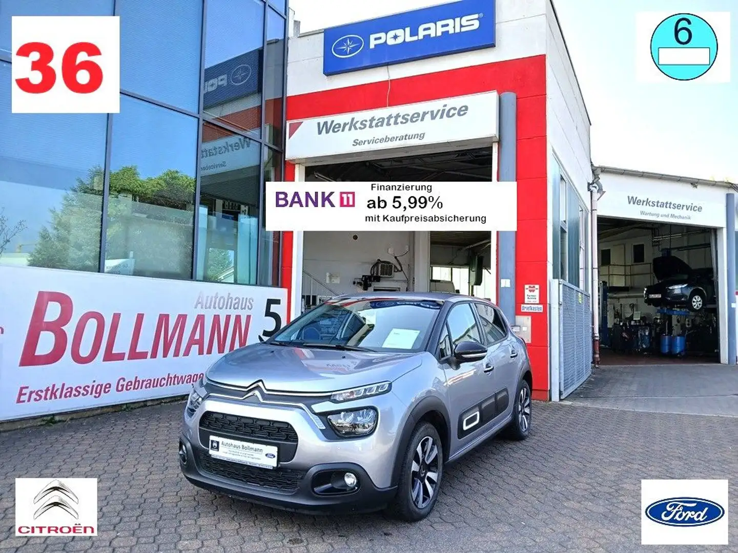 Citroen C3 Max, Automatik,Navi,Kamera,1Hd. Silber - 1