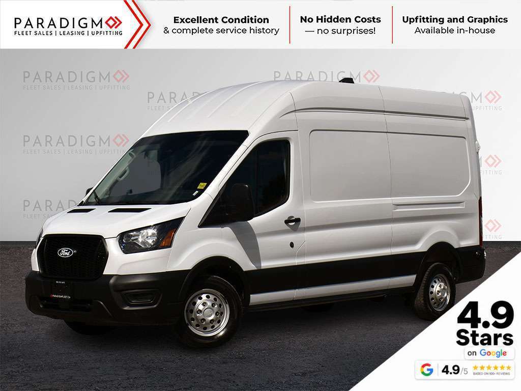 White 2026 Ford Transit Cargo Van All-Wheel Drive Automatic
