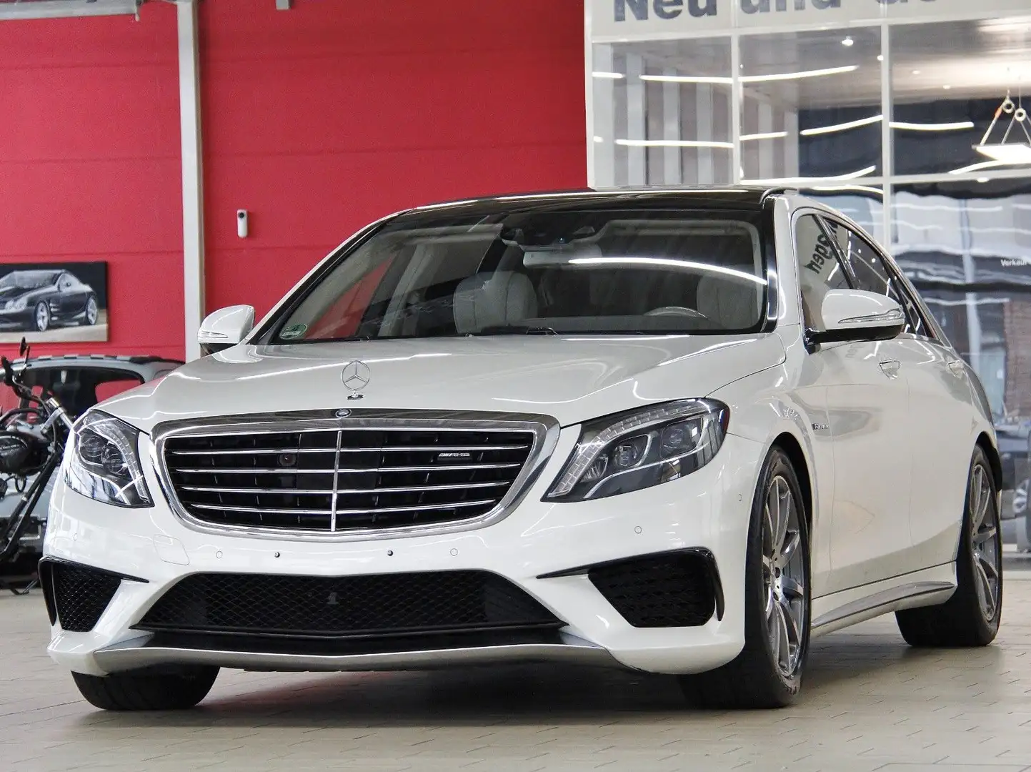 Mercedes-Benz S 63 AMG S63 AMG 4M LANG VOLL *LEDER-WEiSS*PANORAMA* Weiß - 1