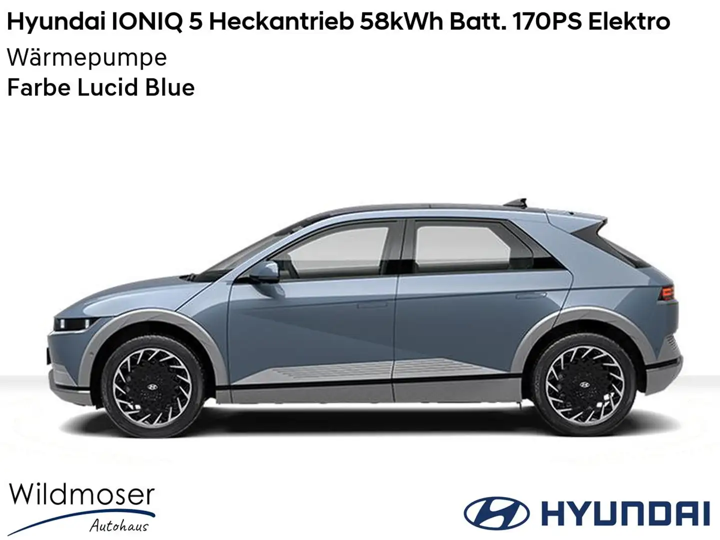 Hyundai IONIQ 5 ⚡ Heckantrieb 58kWh Batt. 170PS Elektro ⏱ Sofort v Blau - 2