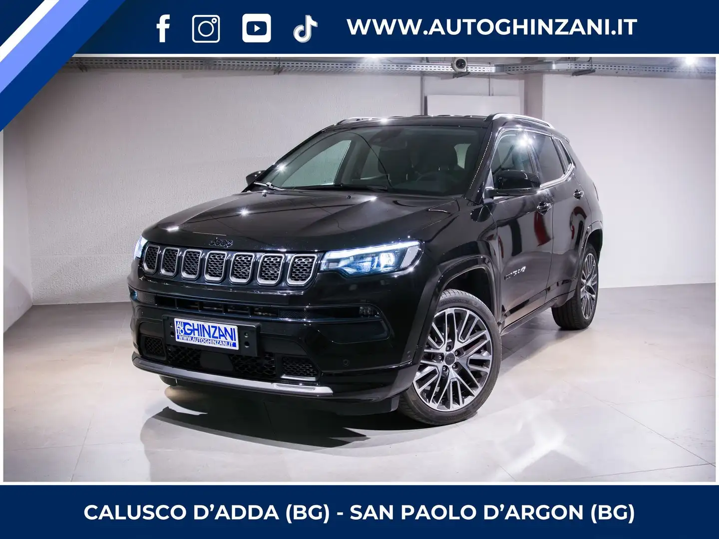 Jeep Compass 1.5 Turbo T4 130CV MHEV 2WD Summit Nero - 1