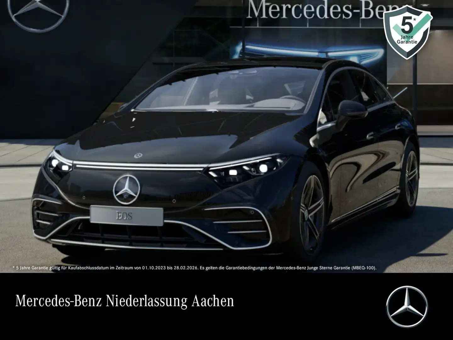 Mercedes-Benz EQS 580 4Matic AMG Fahrass Pano Burmester Distr. Schwarz - 1