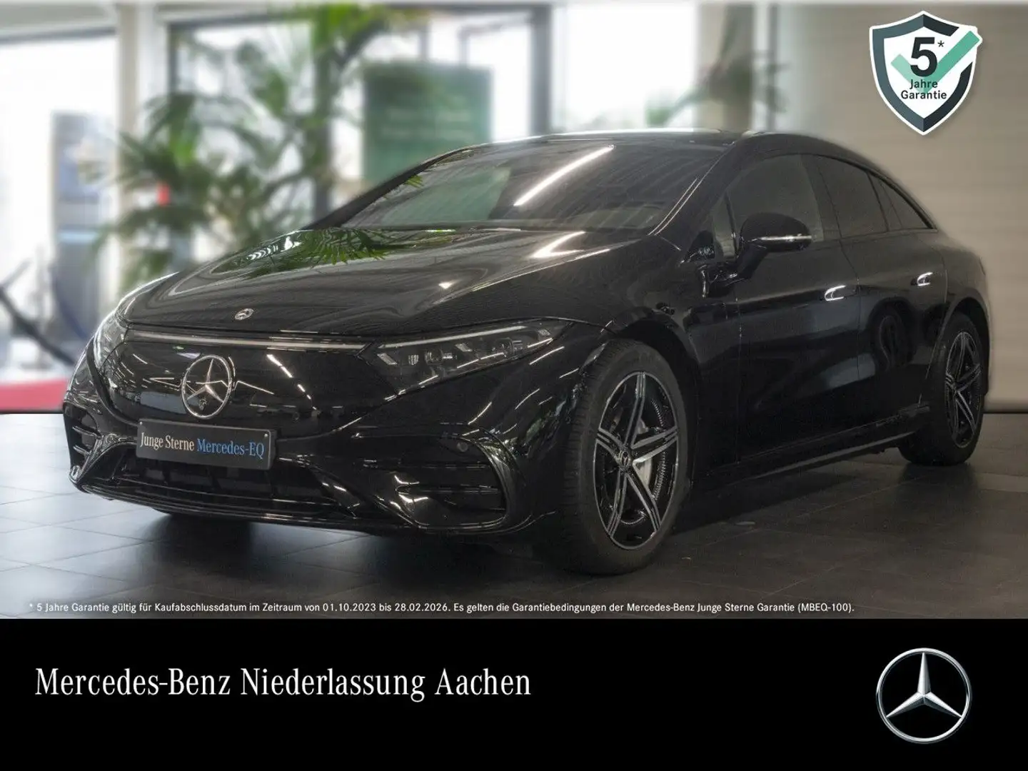 Mercedes-Benz EQS 580 4Matic AMG Fahrass Airmat Pano Burmester Noir - 1