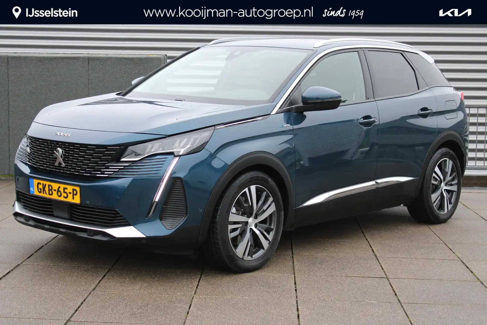 Peugeot 3008 1.6 HYbrid 225 Allure Pack Business Navigatie / Ca Blauw - 1
