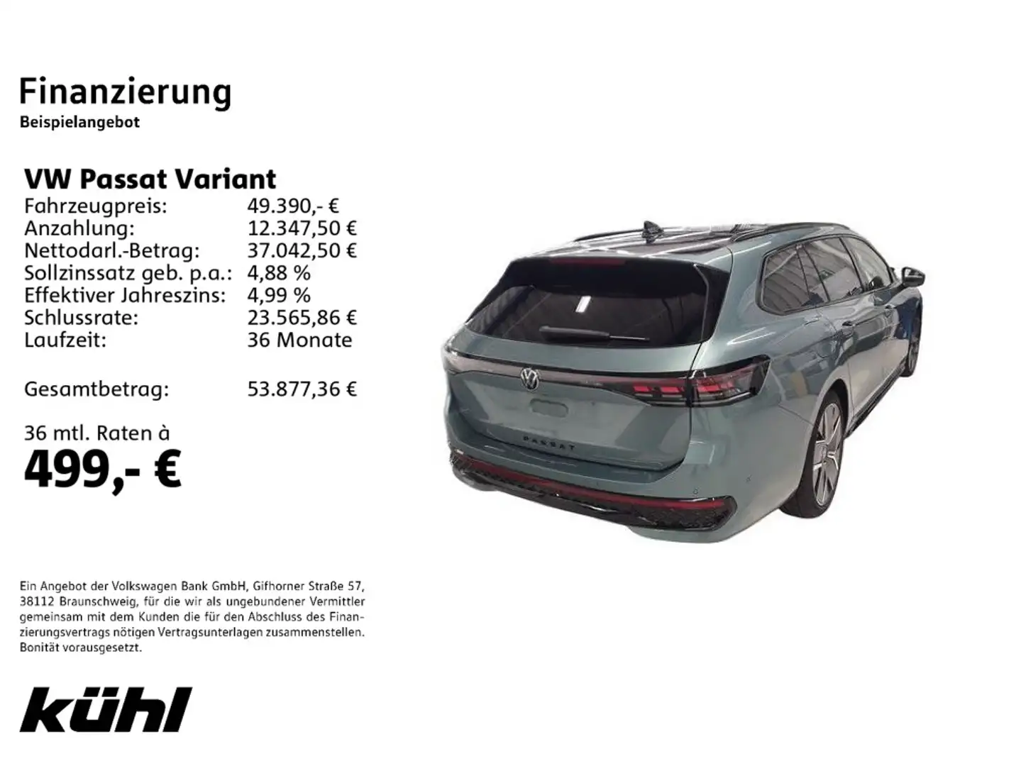 Volkswagen Passat Variant 2.0 TSI 4M DSG R line IQ.Light/AC Grün - 2