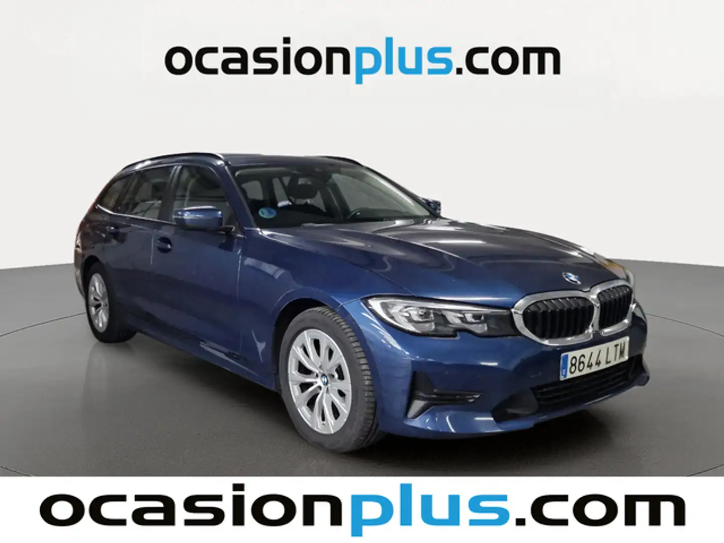 BMW 318 318dA Touring Bleu - 2