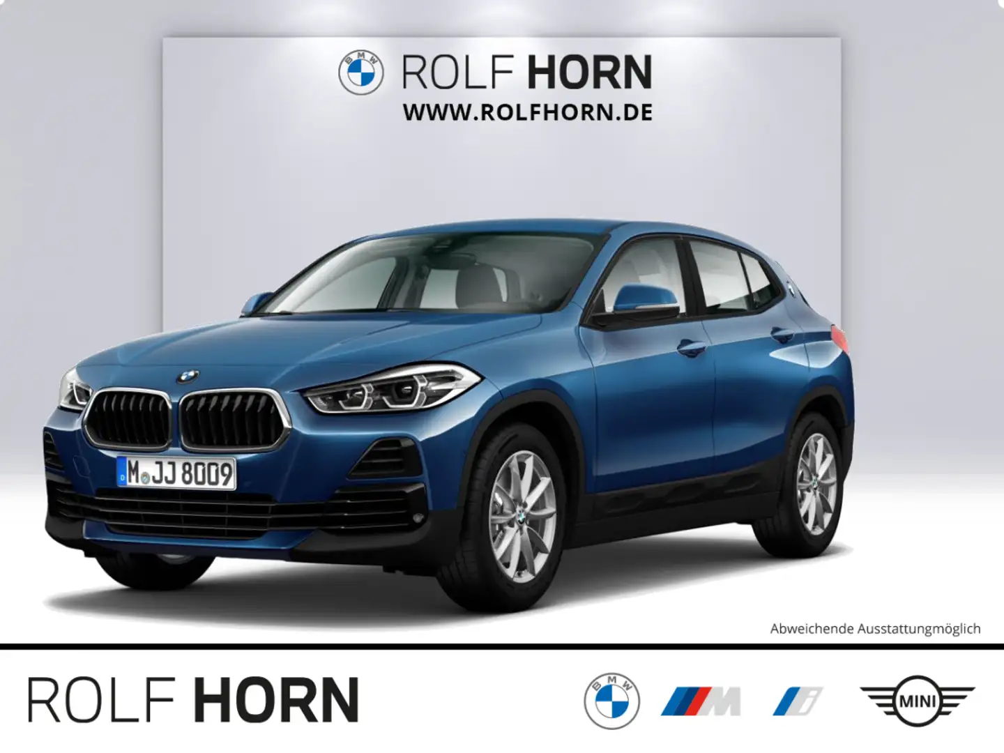 BMW X2 sDrive20i Advantage Autom Navi AHK RFK Klima Blau - 1