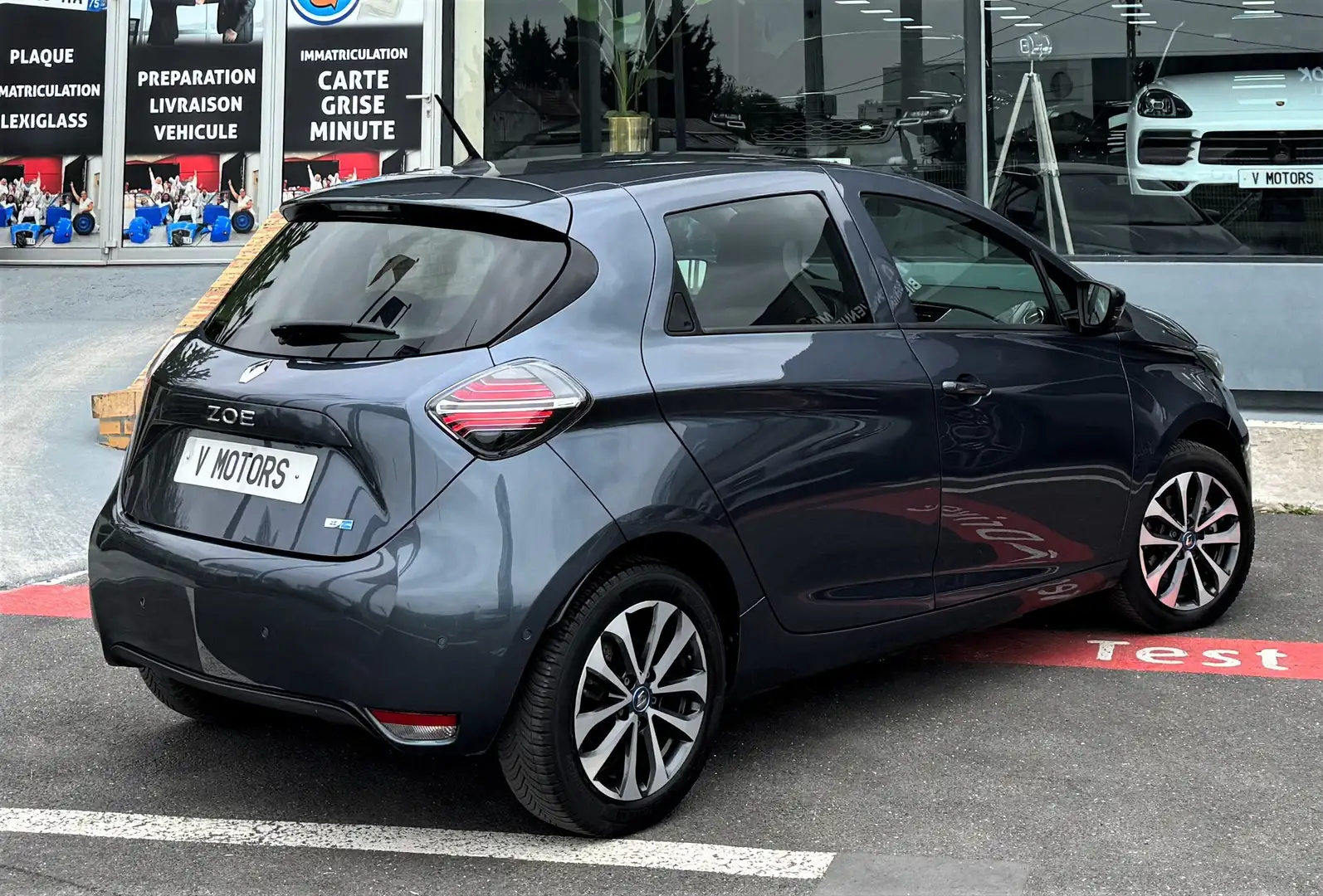 Renault ZOE R135 ZE 50 Intens New Facelift Design' 1er Main Gris - 2