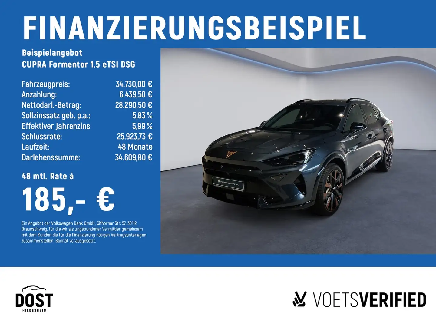 CUPRA Formentor 1.5 eTSI DSG DAB+KLIMA+MATRIX LED+NAVI+SHZ Grau - 2