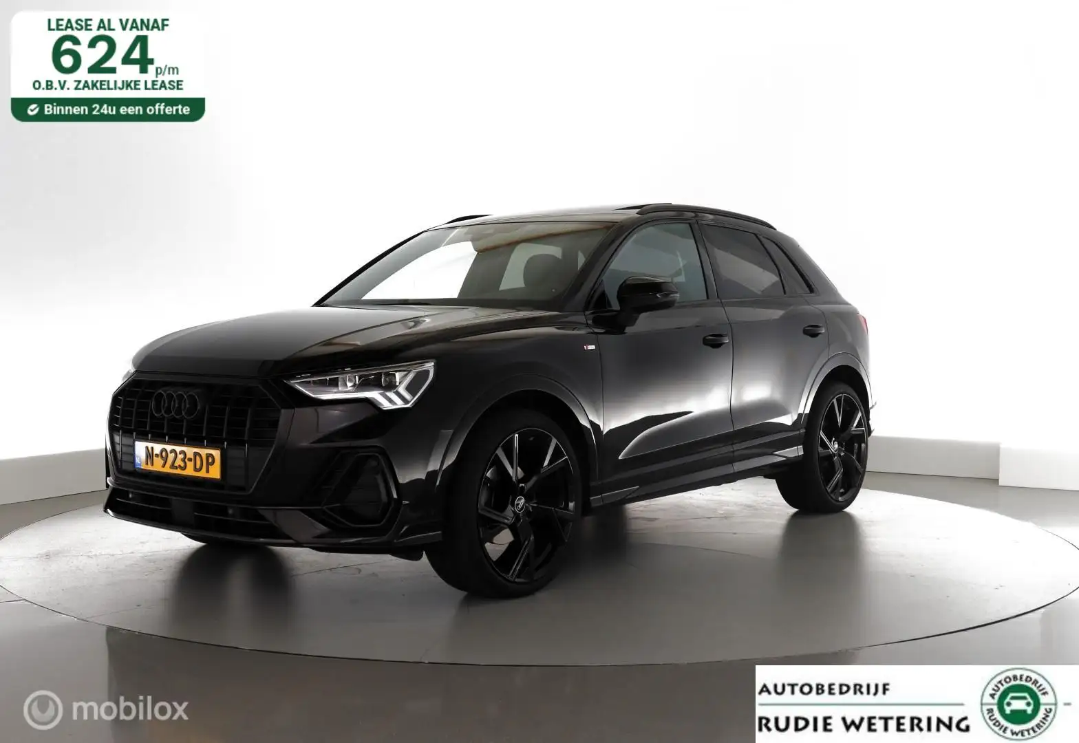 Audi Q3 35 TFSI S Line Pro Line S|black|pano|stoelverw.|le Zwart - 1