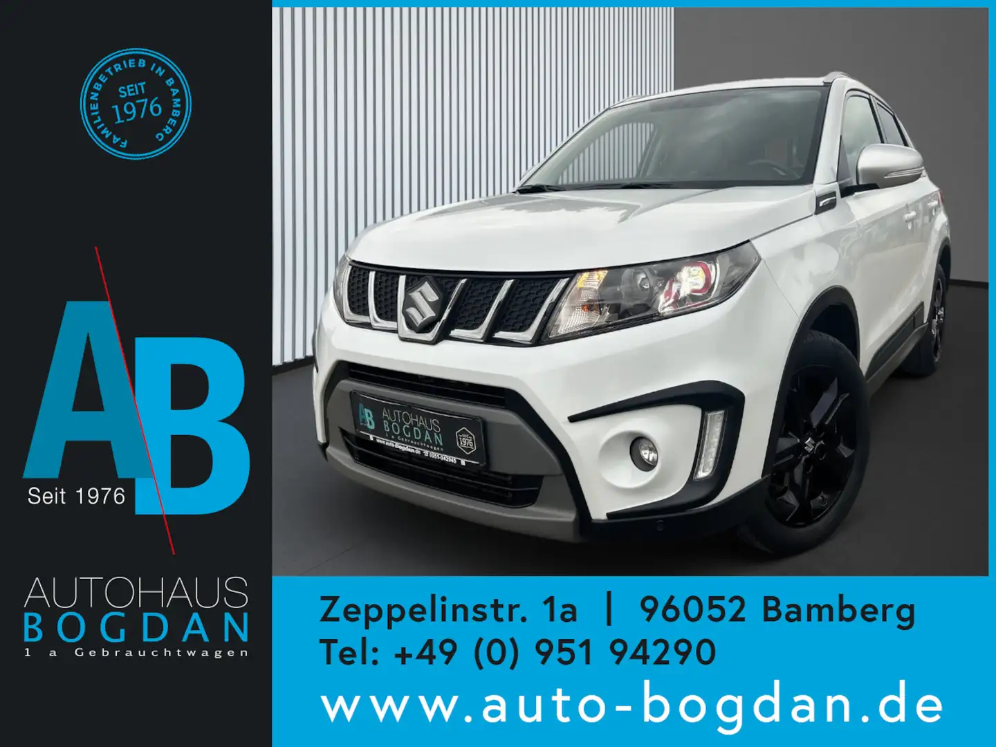 Suzuki Vitara 1.4 Boosterjet S Kamera*ad.Tempomat*Leder Weiß - 1