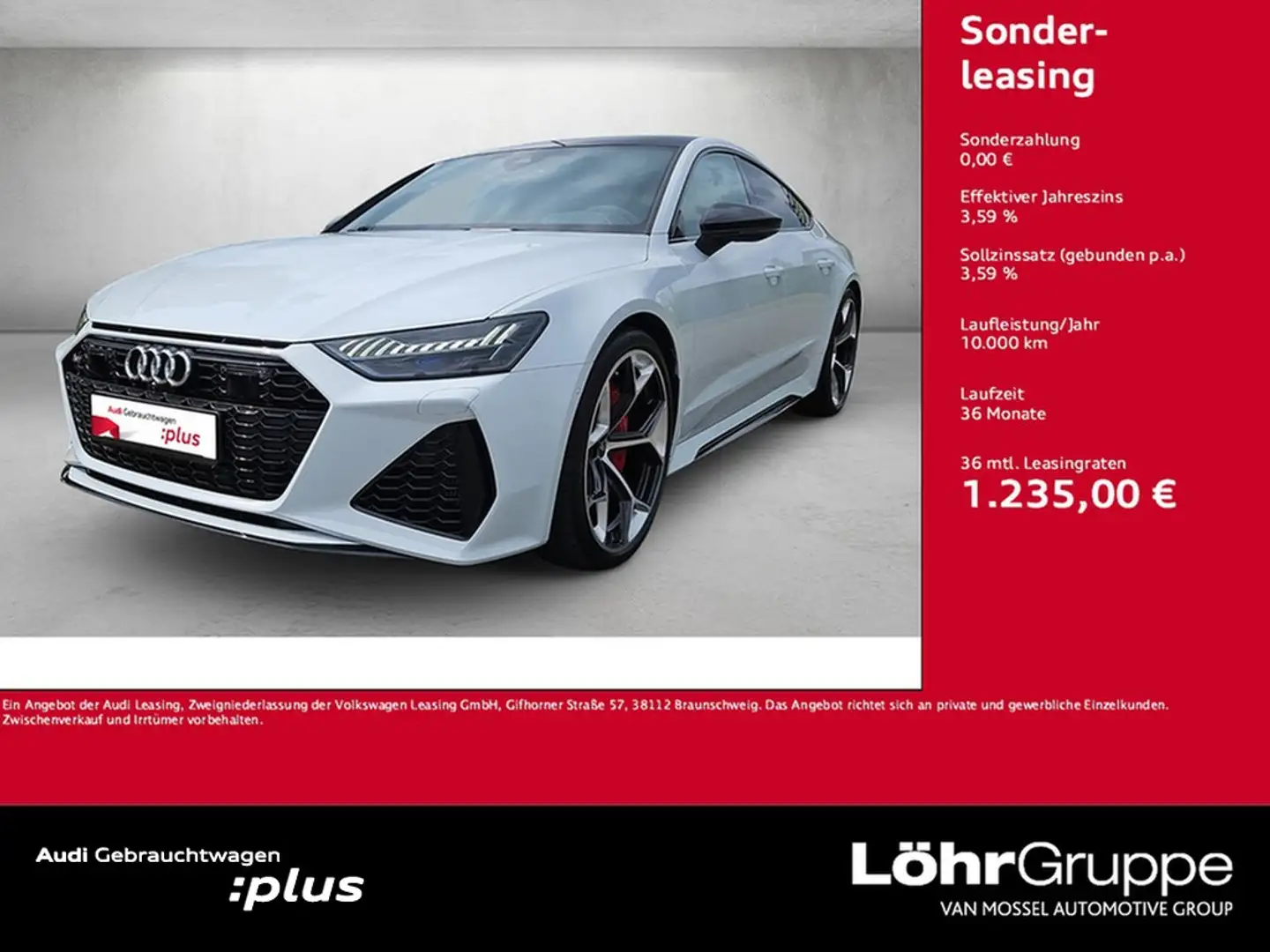 Audi RS7 Sportback TFSI quattro performance Weiß - 1