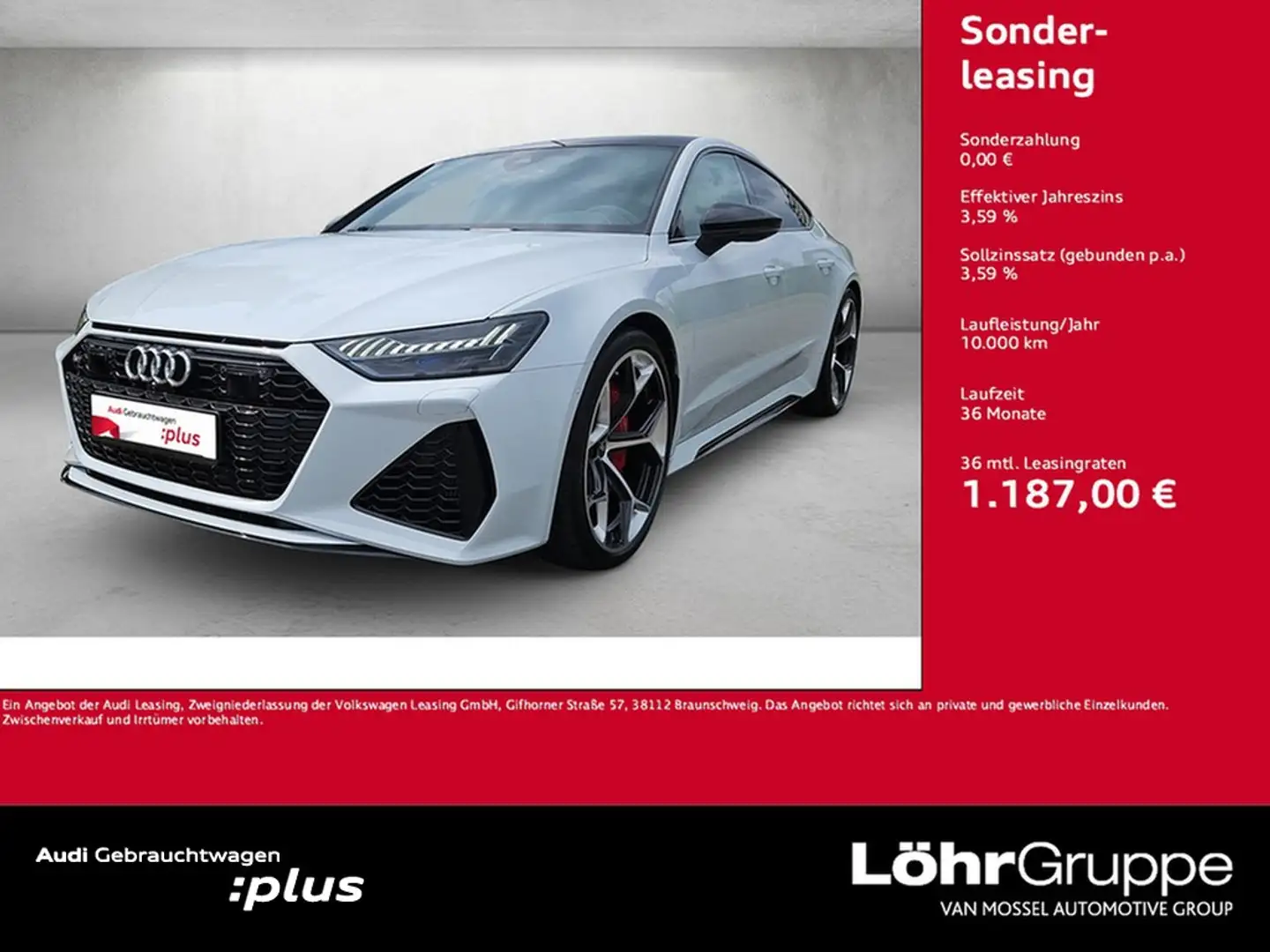 Audi RS7 Sportback TFSI quattro performance Білий - 1