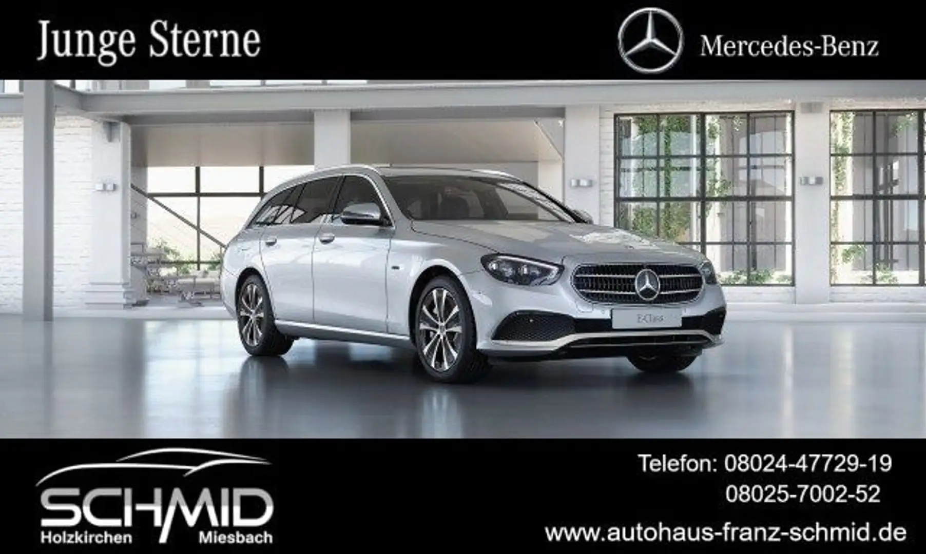 Mercedes-Benz E 300 T de 4M AHK FAP Distronic Memory 360° MBea Silber - 1