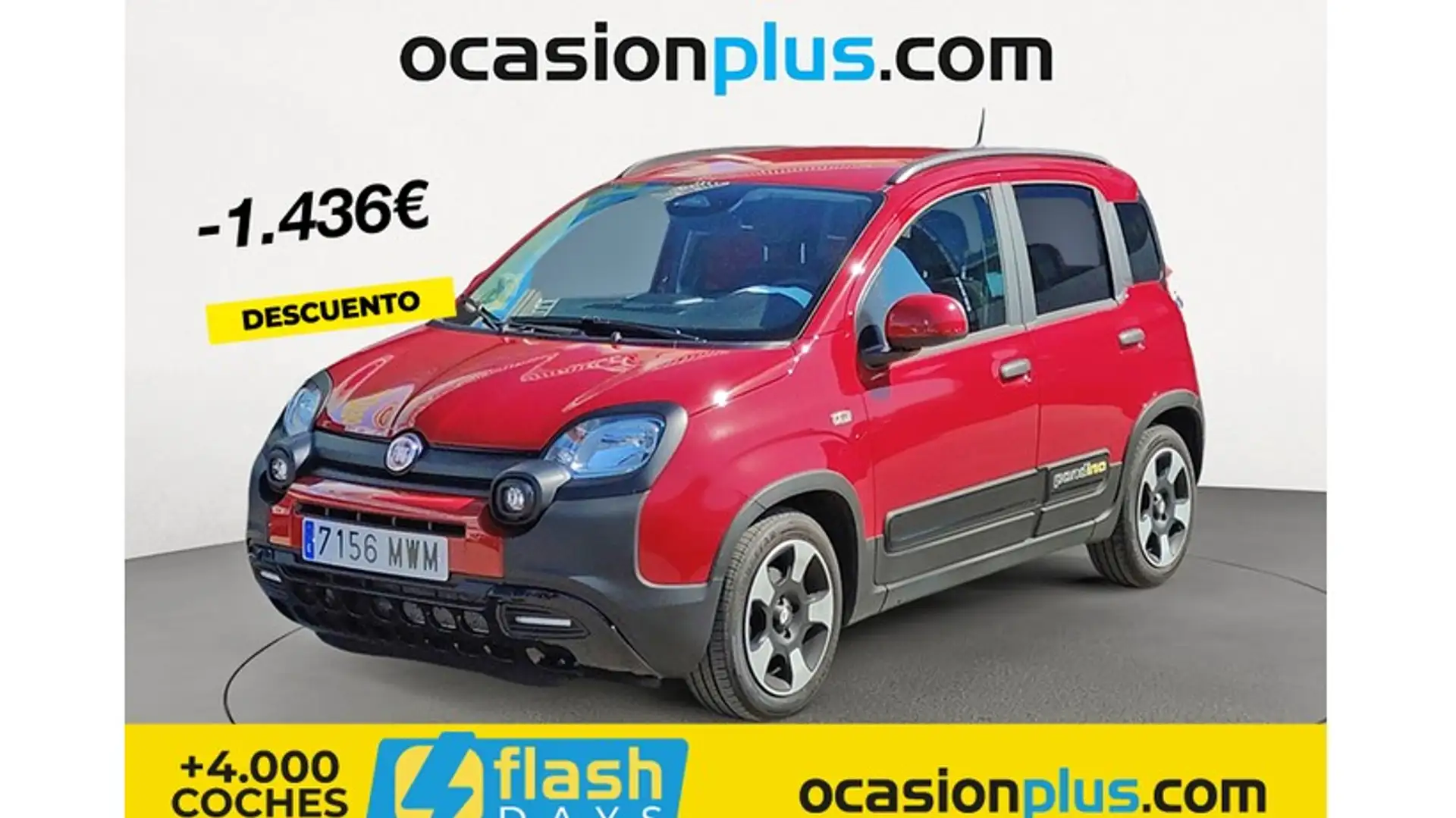 Fiat Panda Pandina 1.0 Hybrid Rojo - 1