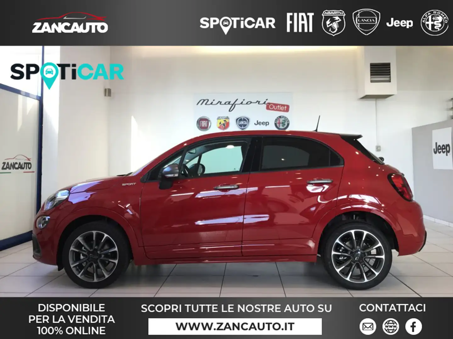 Fiat 500X 1.5 T4 Hybrid 130 CV DCT Sport MY24 Rosso - 1