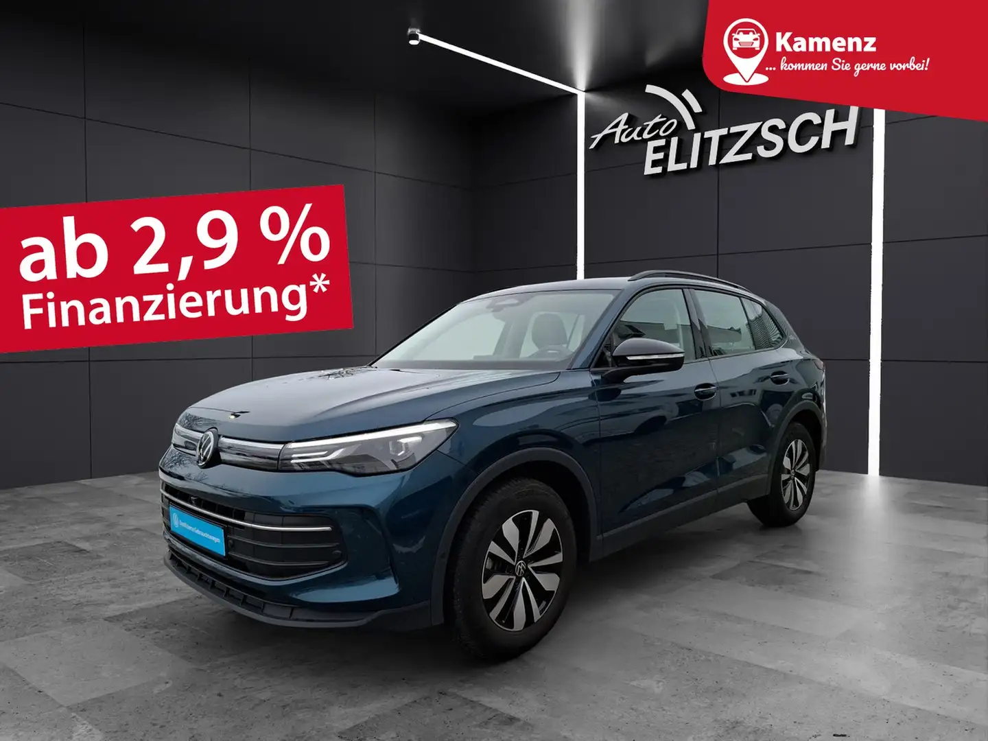 Volkswagen Tiguan eTSI Goal DSG LED AHK Navi AID ACC RFK SH Blau - 1