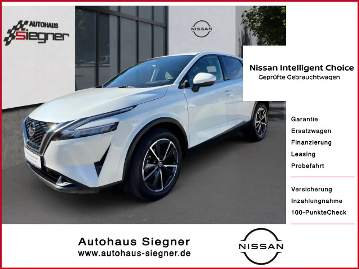 Nissan Qashqai Tekna, 360° Kamera Weiß - 1