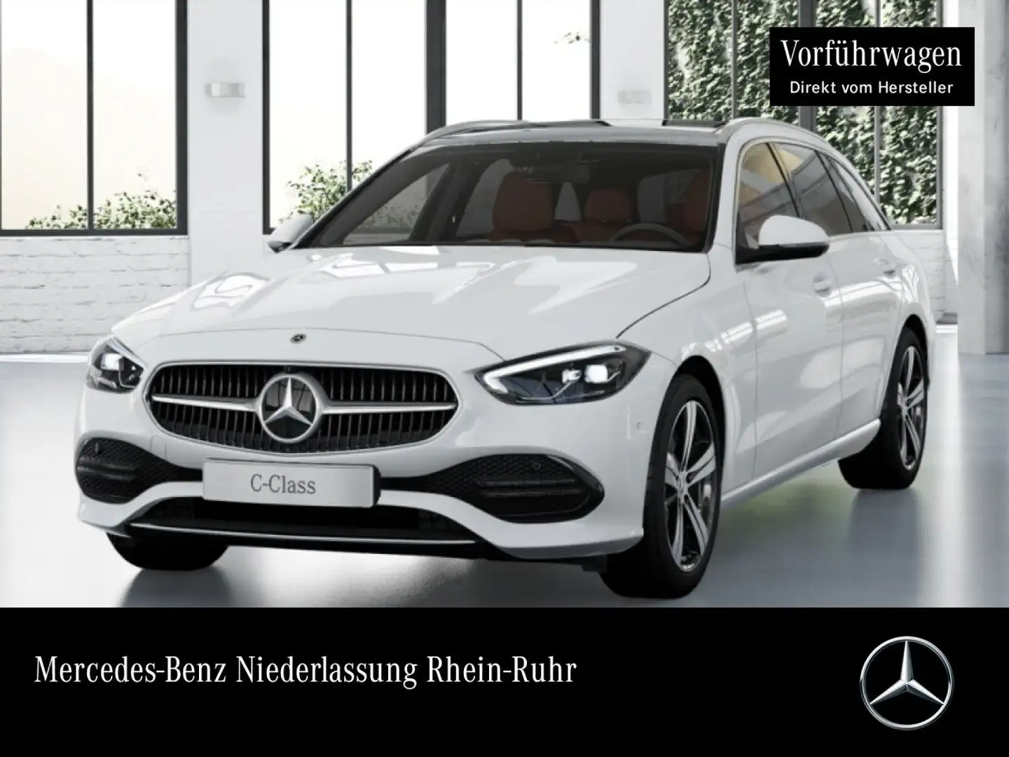 Mercedes-Benz C 180 T AVANTG+PANO+360+AHK+LED+TOTW+KEYLESS+9G Weiß - 1