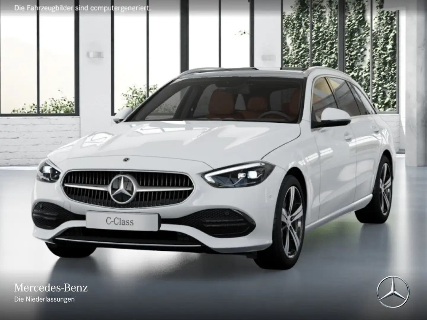 Mercedes-Benz C 180 T AVANTG+PANO+360+AHK+LED+TOTW+KEYLESS+9G Weiß - 2