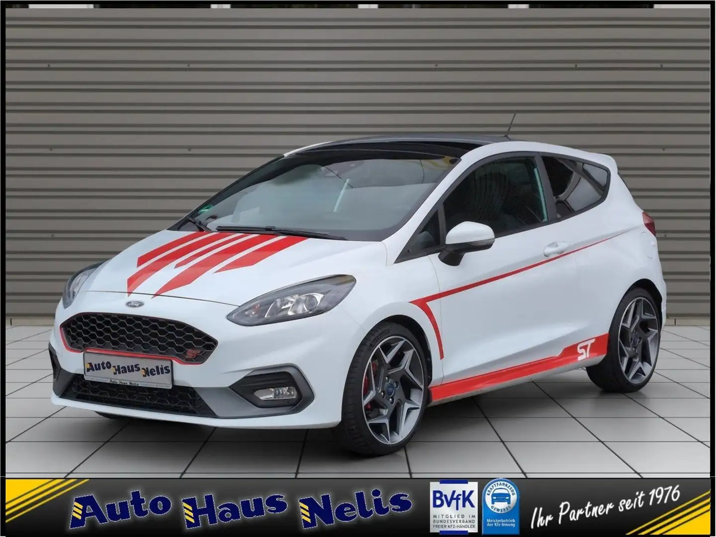 Ford Fiesta ST 1,5 EcoBoost R-Cam DAB Panorama Assist Weiß - 1