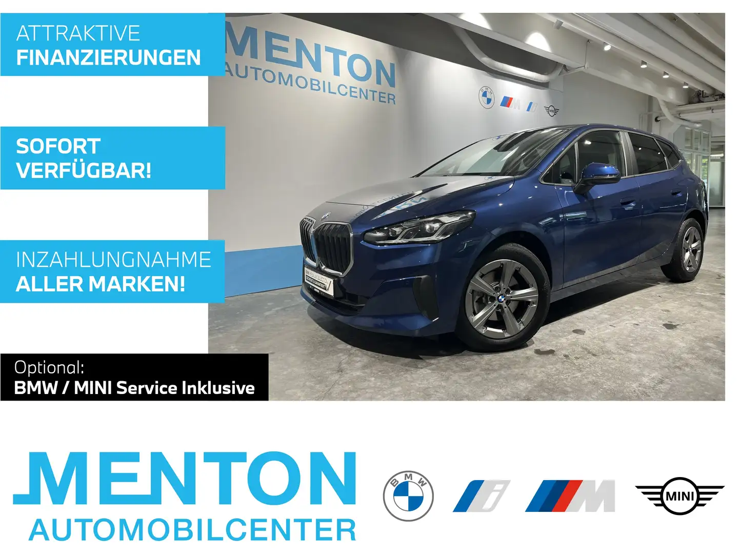 BMW 218 i RFK/ad.LED/DAB/Shz Blau - 1