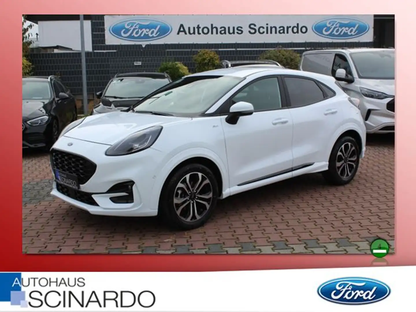 Ford Puma 1.0 EB ST-Line NAVI*RFK*LED*Digitales Tacho Weiß - 1