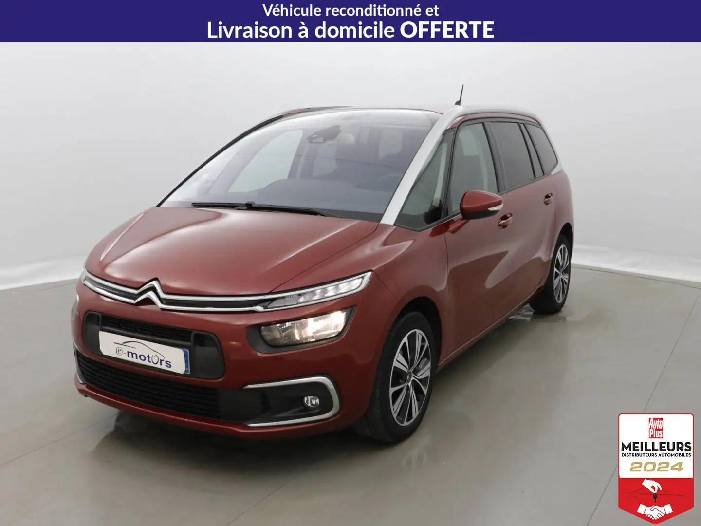 Citroen Grand C4 SpaceTourer PureTech 130 Feel +Caméra +PDC AR/AV Rouge - 1
