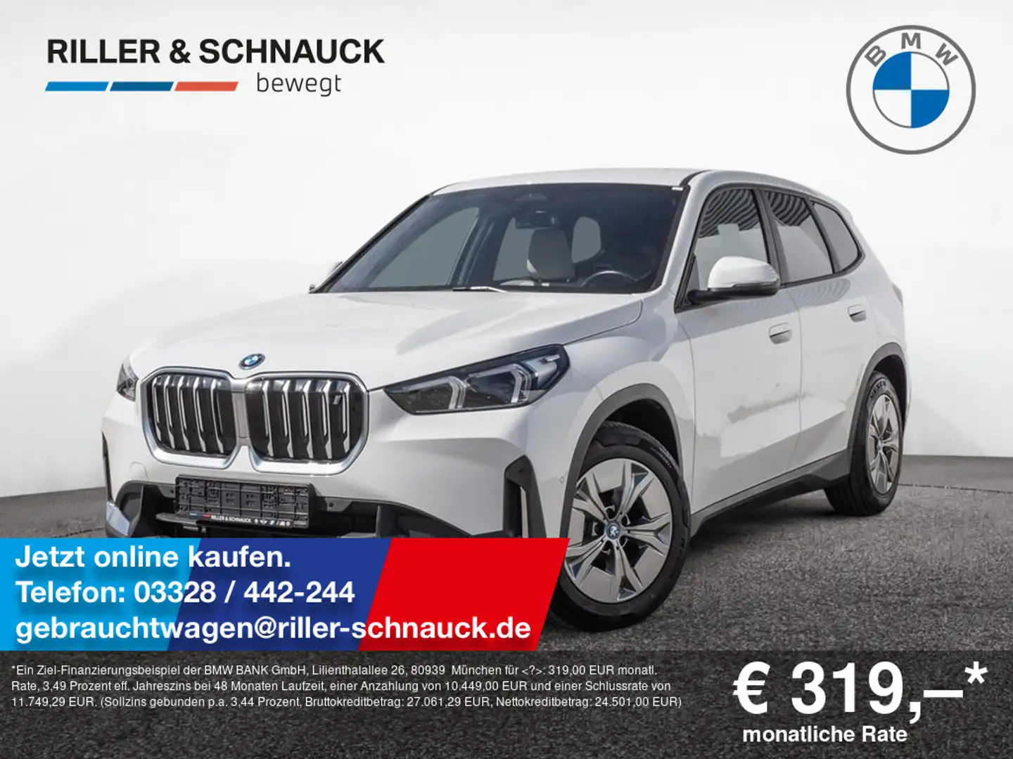 BMW iX1 xDrive 30 LED+NAVI+KEYLESS+KLIMAAUT+ Weiß - 1