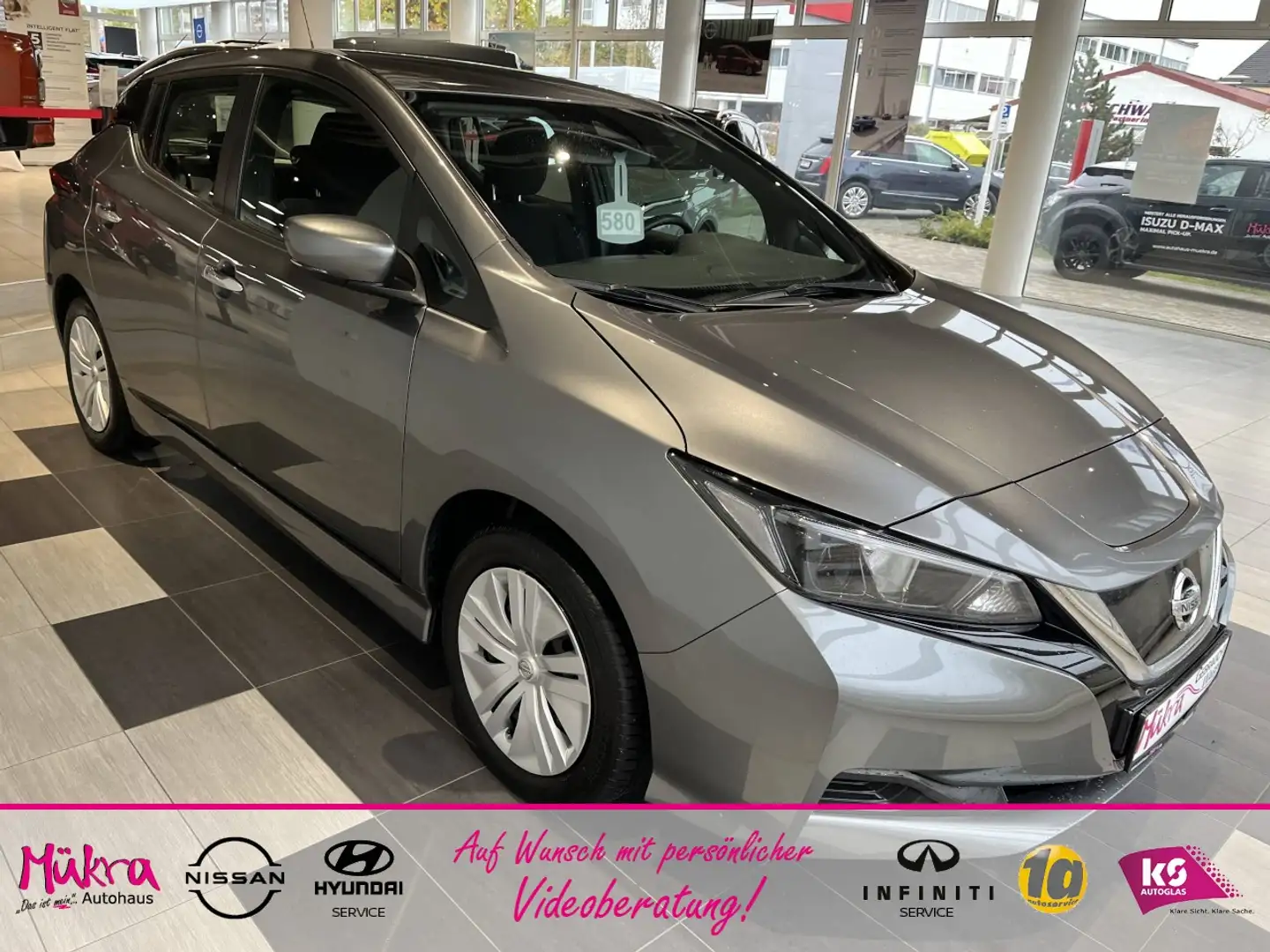 Nissan Leaf (ZE1) MY21 40kwH Allwetter Klima Fenster el. Grau - 2