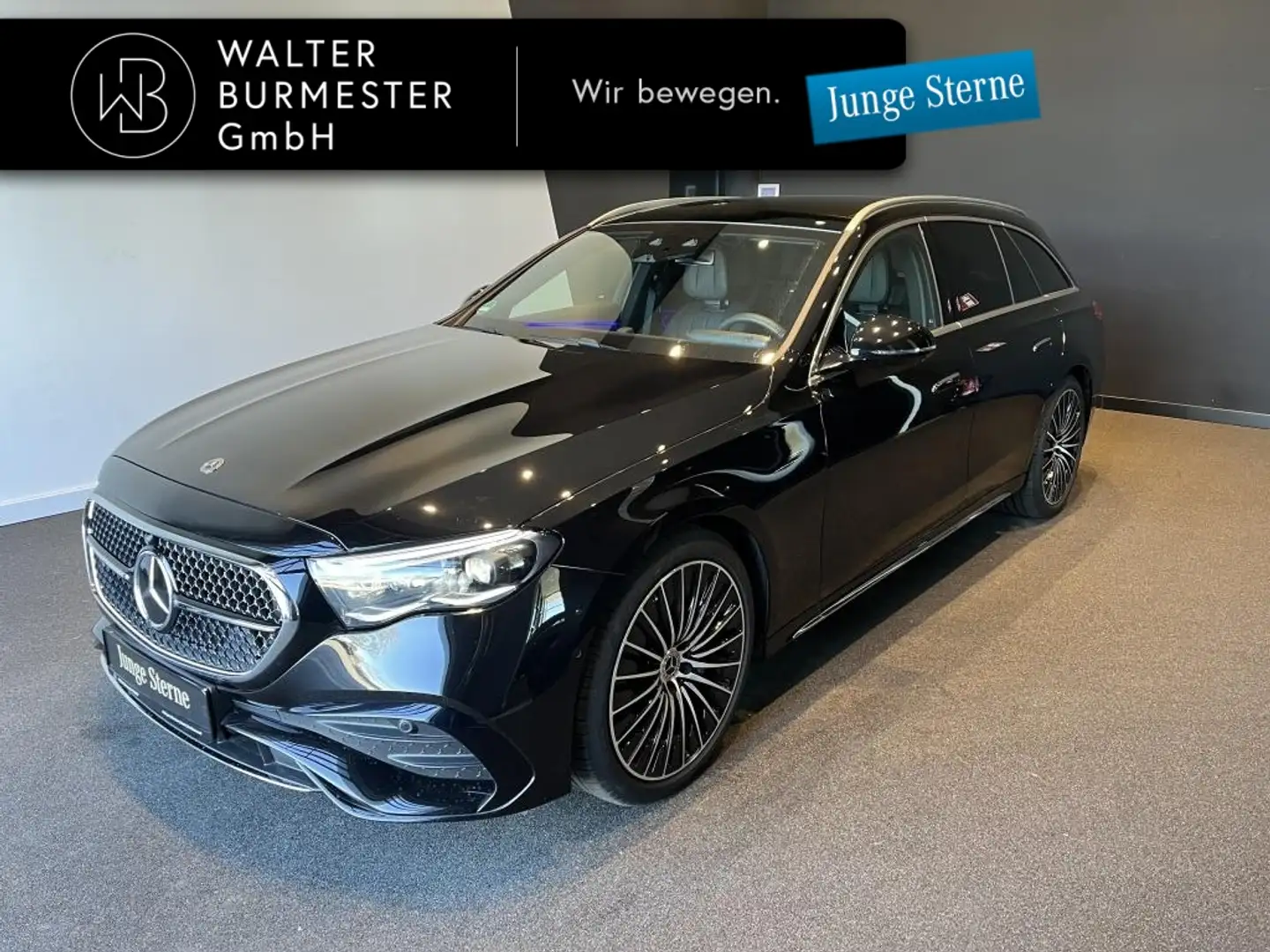 Mercedes-Benz E 450 4M T +StHz+Memory+PANO+KAMERA+AMG+MBUX+HuD Czarny - 1