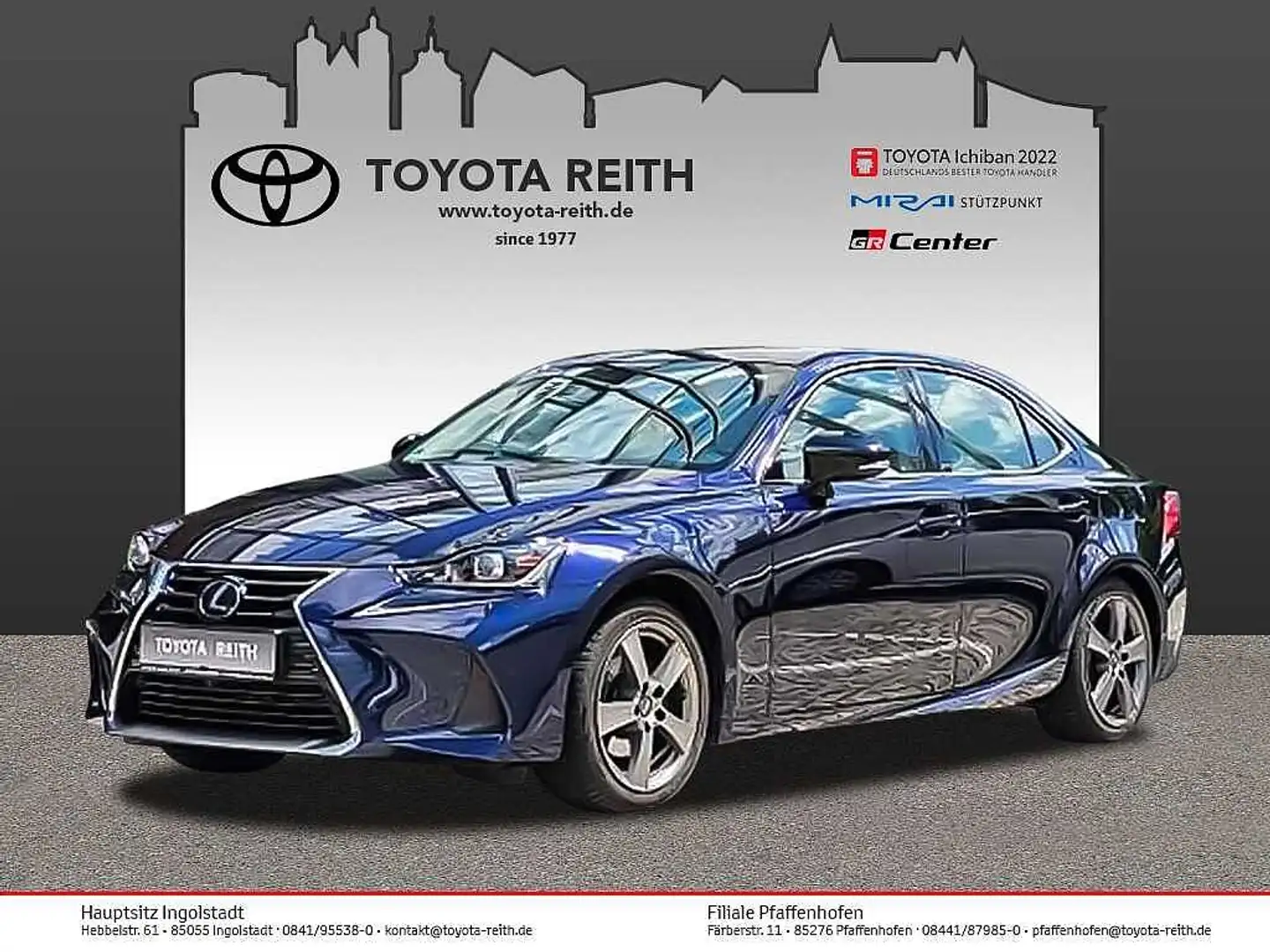 Lexus IS 300h Blauw - 1