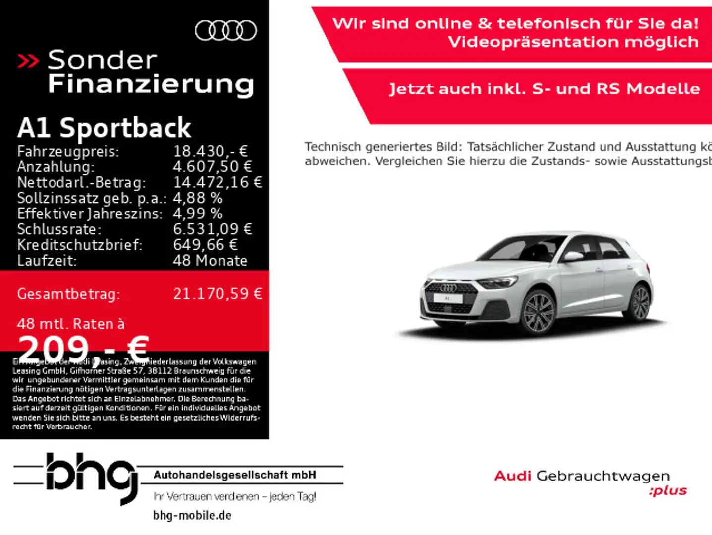 Audi A1 25 TFSI Keyless LED Virtual APS DAB Weiß - 1