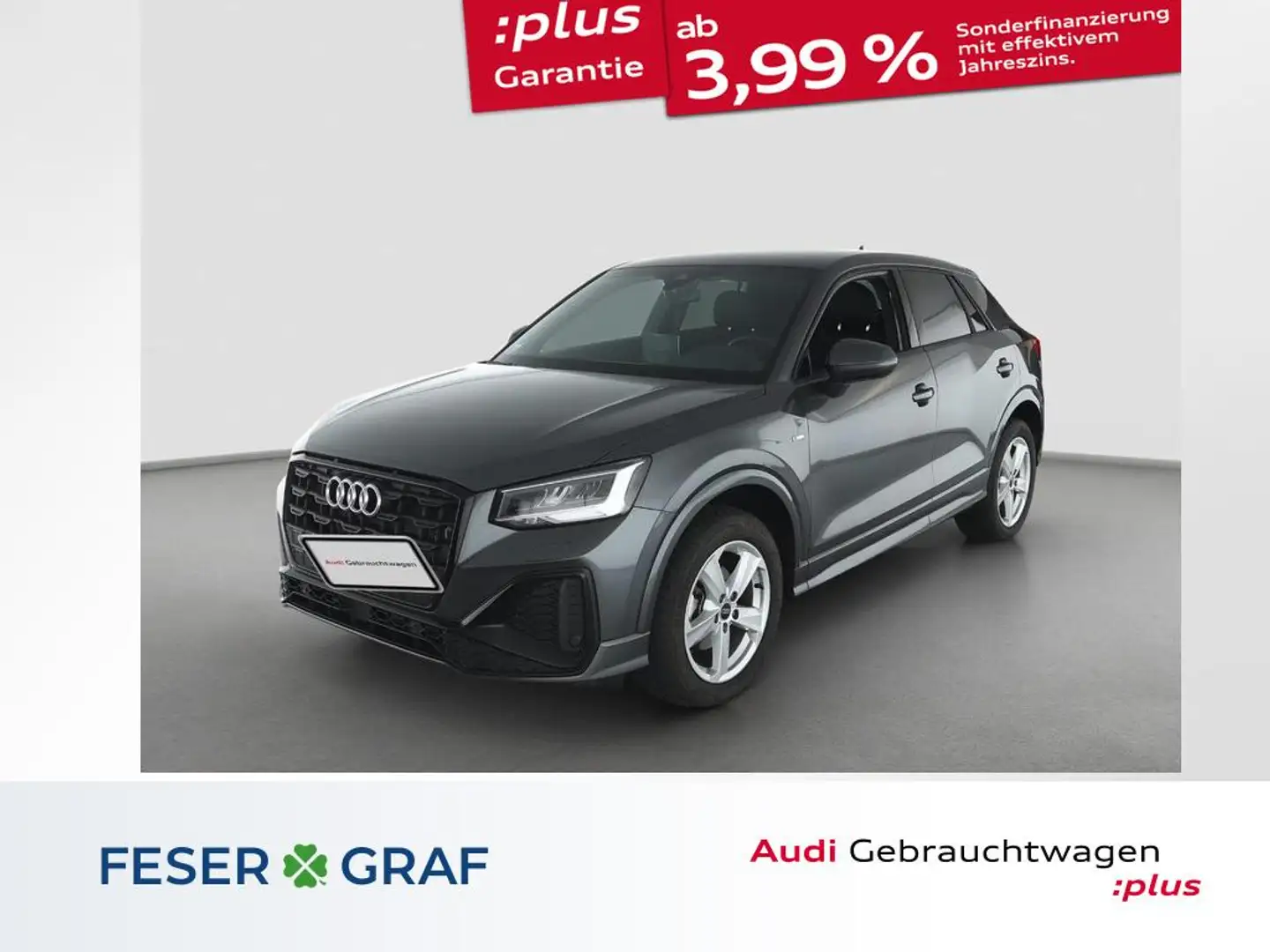 Audi Q2 35 TFSI 2x S line /LED/Leder/AHK/Kamera Grau - 1