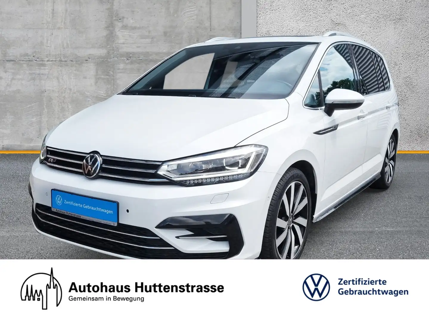 Volkswagen Touran 1.5 TSI DSG R-Line 7-Si. STANDHZG PANO AHK Weiß - 1