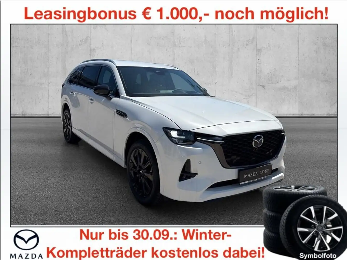 Mazda CX-80 3.3L e-SKYACTIV D AWD Homura Aut. Weiß - 1