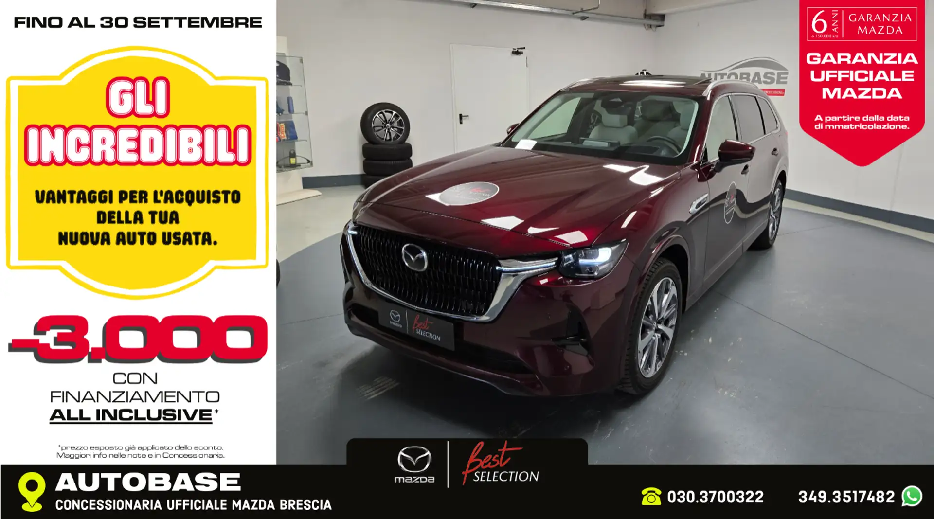Mazda CX-80 3.3 m-hybrid boost Takumi Plus auto Rot - 1
