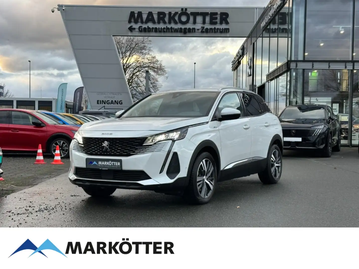 Peugeot 3008 Hybrid 225 Allure Pack ACC/BLIS/CAM/SHZ/LED Blanc - 1