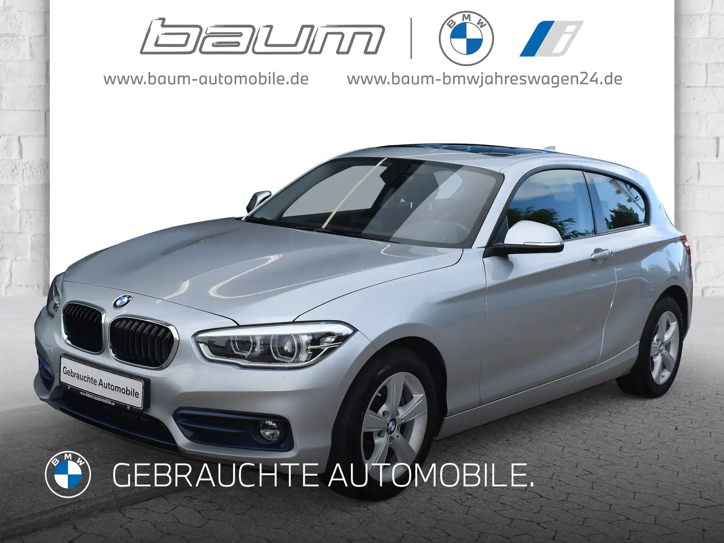 BMW 118 i 3-Türer Sport Line LED GSD Tempomat USB Argent - 1