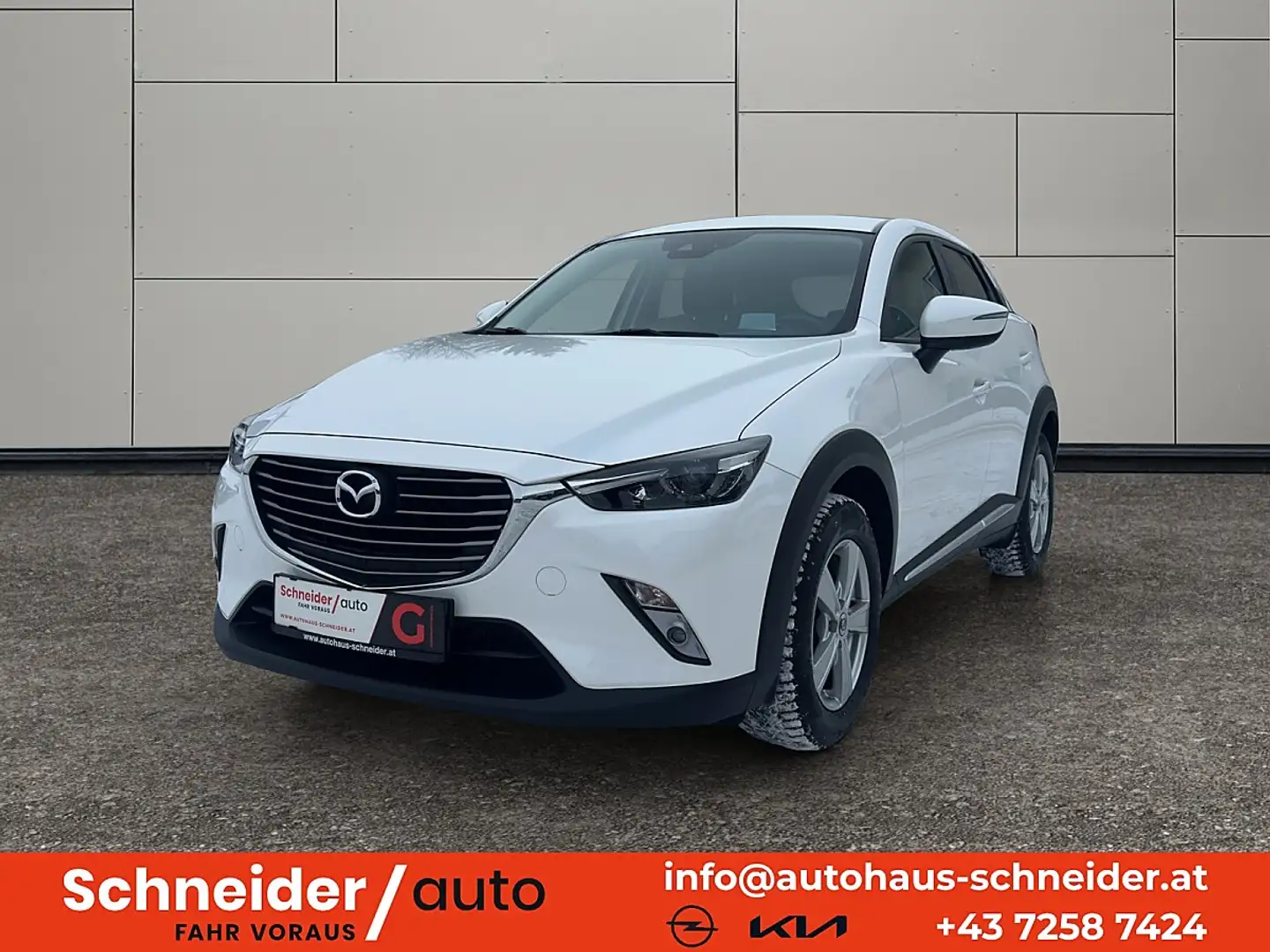 Mazda CX-3 G120 Revolution Aut. Weiß - 1