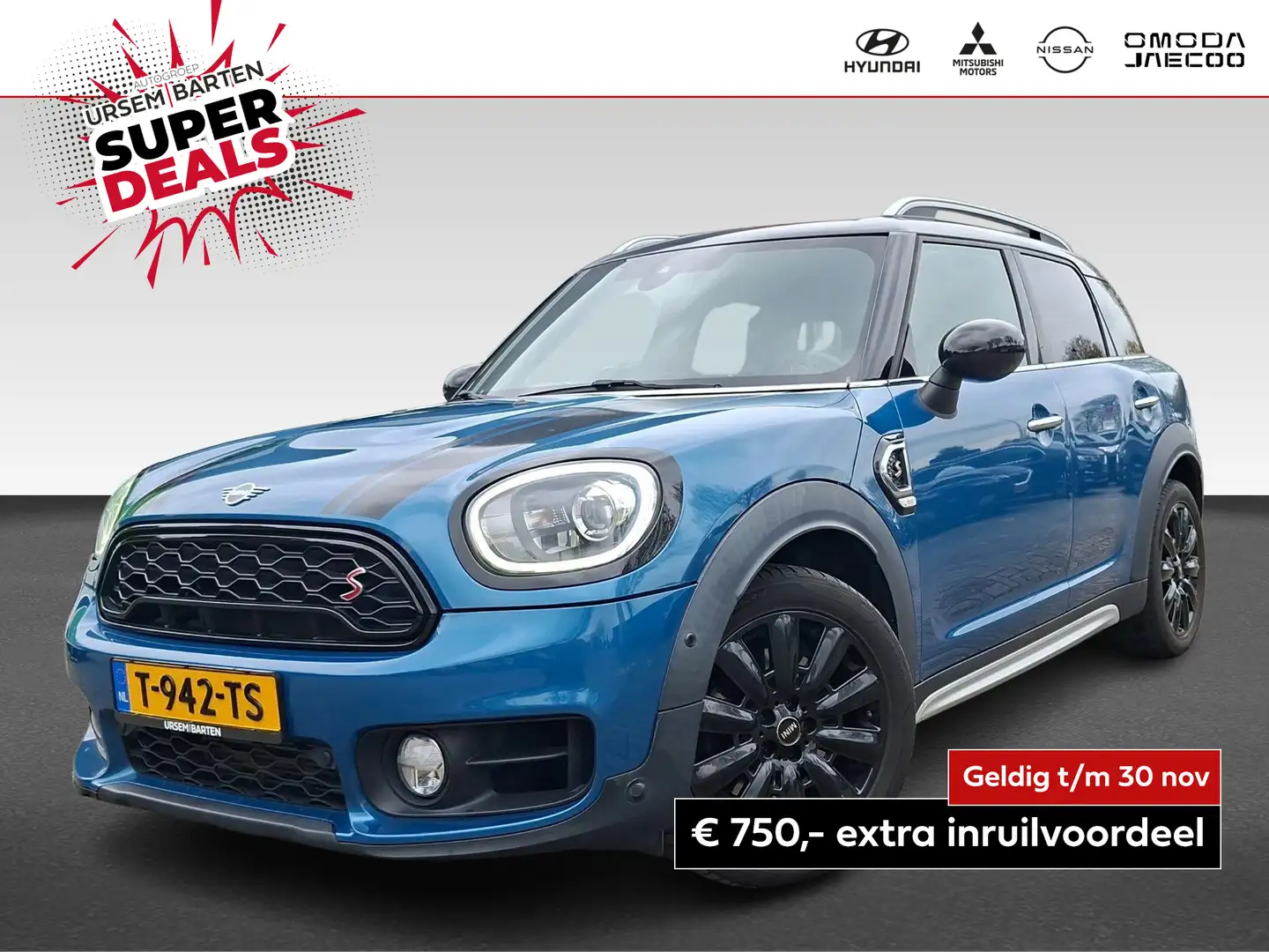 MINI Cooper S Countryman Mini 2.0 Chili Automaat | navigatie | stoelverwarm Blauw - 1