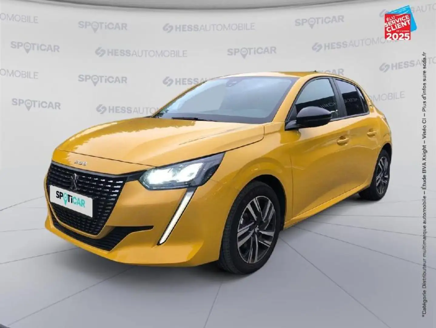 Peugeot 208 1.2 PureTech 100ch S\u0026S Style EAT8 Jaune - 1