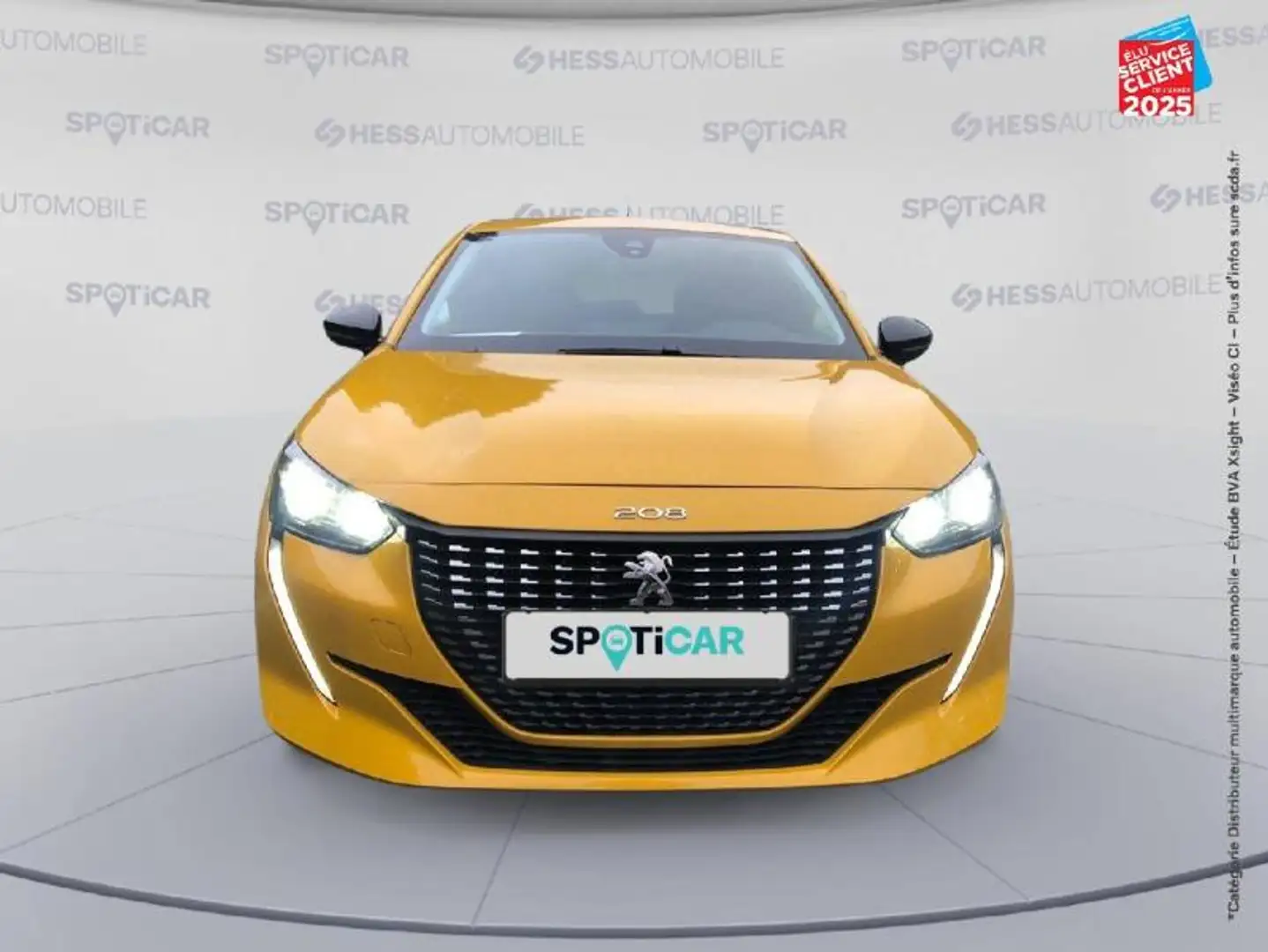 Peugeot 208 1.2 PureTech 100ch S\u0026S Style EAT8 Jaune - 2