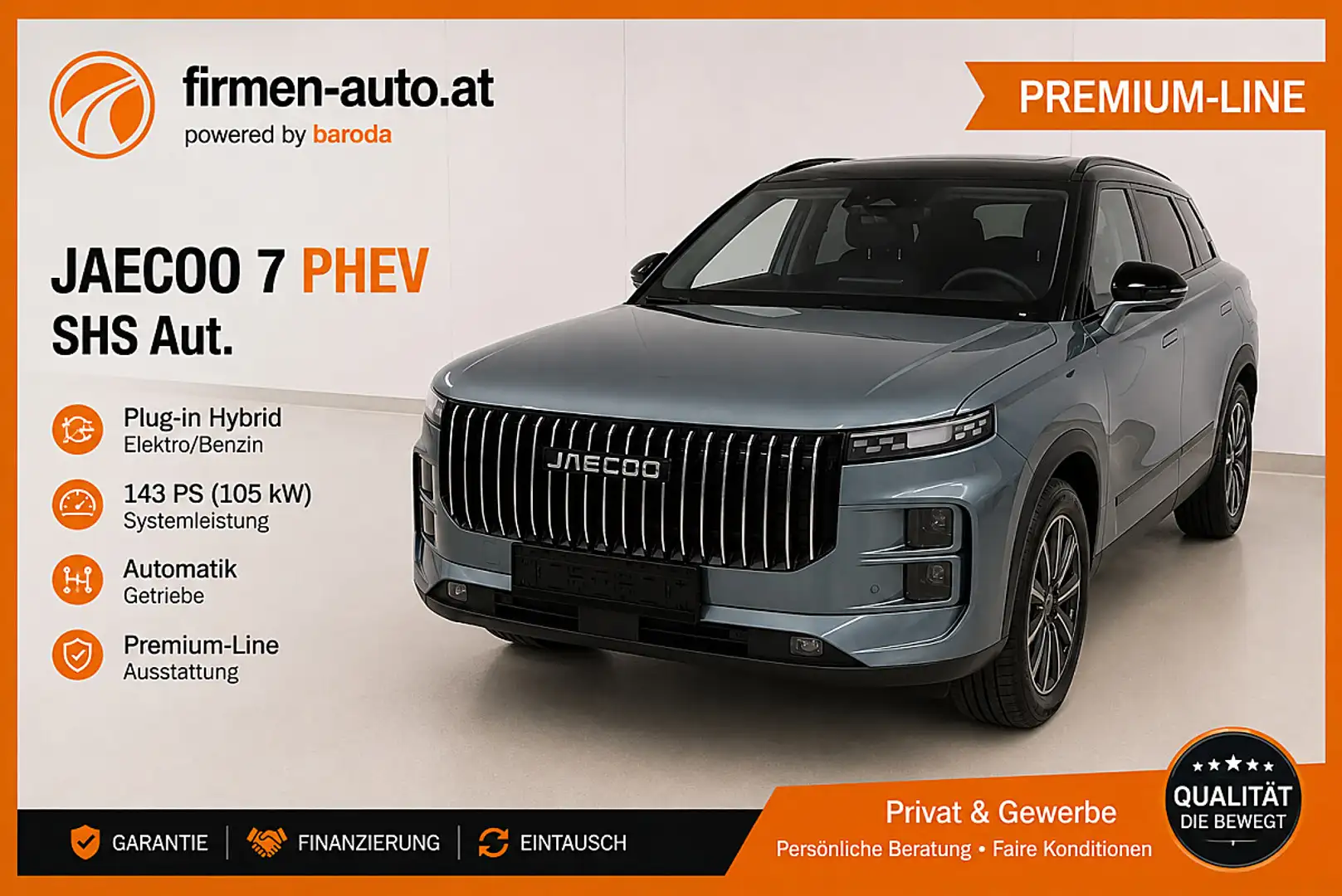 Jaecoo J7 7 PLUG-IN HYBRID SHS Aut. PREMIUM-Line *SOFORT ... Grau - 1
